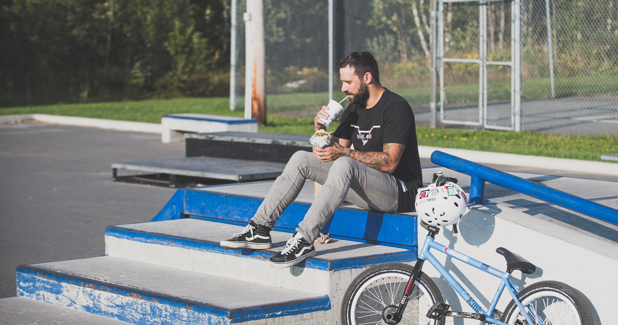 Maxime Toupin - BMX pause repas burrito